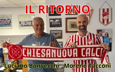 Moreno Tacconi torna a Chiesanuova.