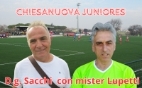 Juniores Chiesanuova: Sacchi e mister Lupetti lavorano per arrivare in alto.