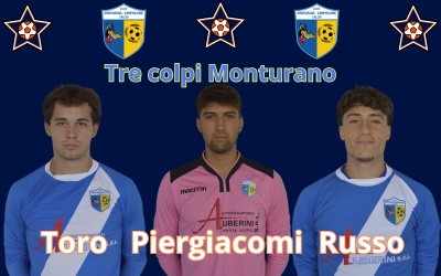 Monurano, tre nuovi arrivi: Toro, Russo e Piergiacomi