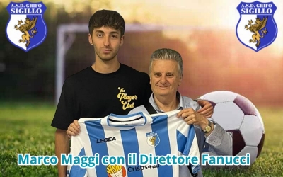 L'attaccante Marco Maggi &egrave; il nuovo giocatore del Grifo Sigillo